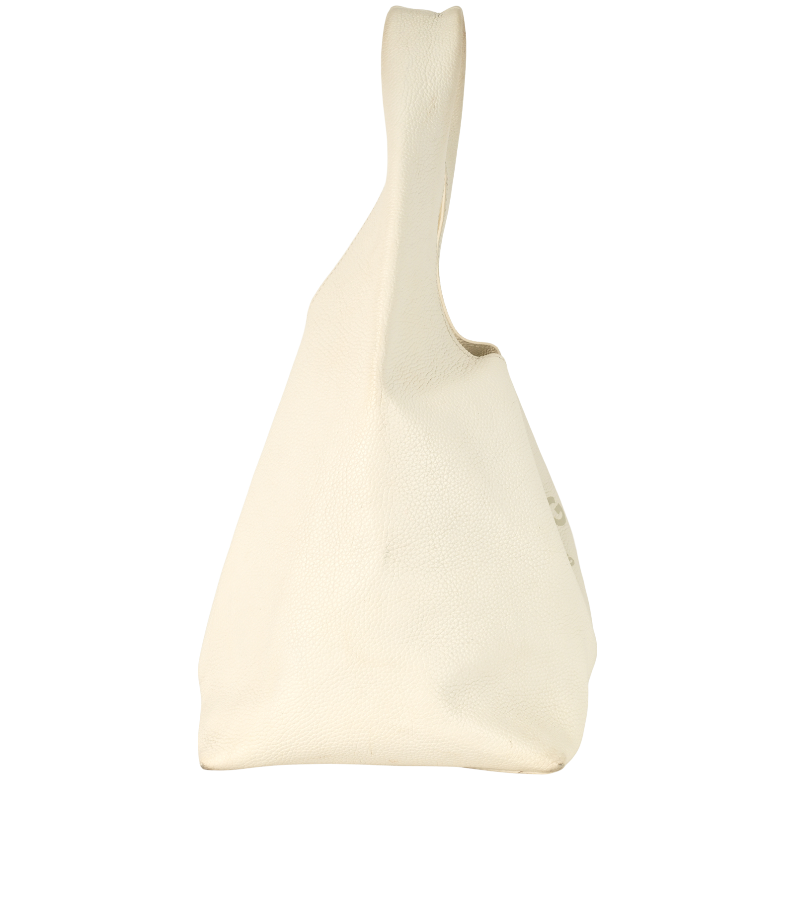 The Sack Bag, &pound;230, Handbags, White, Leather, Side view